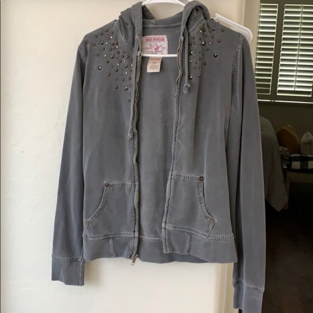 True religion zip up